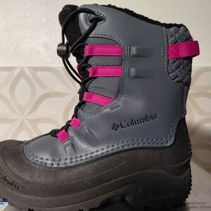 Columbia Gray and Pink Winter Boots